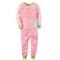 Carters Macacão Pijama de Manga Longa com Zíper - Cavalo Marinho - 18 meses - Carter`s