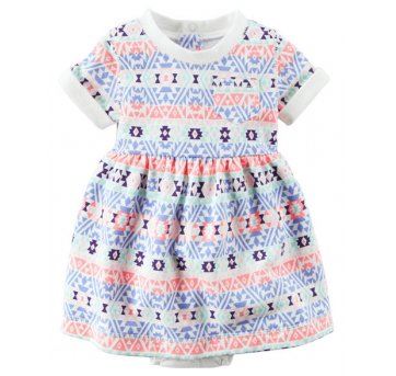 Carters Vestido Body com Casaco – 24 meses – Rosa Étnico (121g830) - 2 anos - Carter`s