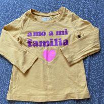 Blusa manga longa OshKosh Carter’s Amo mi familia 2T - 2 anos - OshKosh