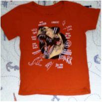 CAMISETA DINOSSAURO VERMELHA - 5 anos - Fuzarka