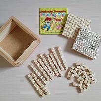 Caixa com Material Dourado de Madeira Ciabrink Brinquedo Educativo -  - Não informada