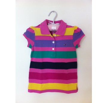 Camisa polo listrada Tommy Hilfiger 18 meses - 18 meses - Tommy Hilfiger