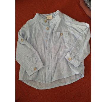 Camisa de Linho - 9 a 12 meses - Teddy Boom e Renner