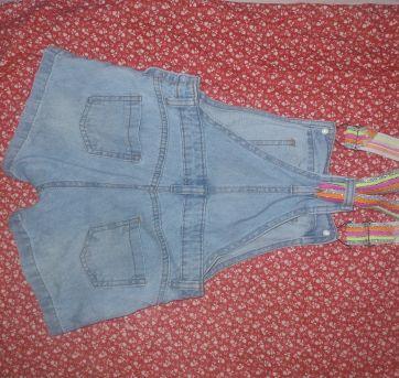 Jardineira jeans - 7 anos - Clube do Doce