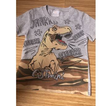 Camiseta dinossauro - 2 anos - Não informada