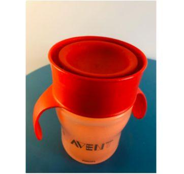 Copo Transição 260ml Avent Vermelho - Sem faixa etaria - Avent Philips