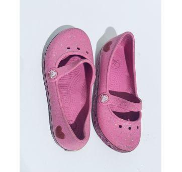 Crocs Rosa Com Gliter -27 - 27 - Crocs