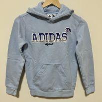 Moletom Adidas Infantil Usado Tam 9-10 anos Original Bordado - 9 anos - Adidas
