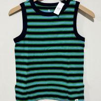 Regata Gap Listrada Nova com Etiqueta - Tam M (8 anos) - 8 anos - Gap Kids