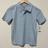 Camisa Polo Oshkosh Nova com Etiqueta, Tam 8 anos, Azul - 8 anos - OshKosh