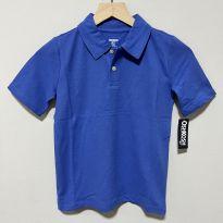 Camisa Polo Oshkosh Nova com Etiqueta, Tam 8 anos, Azul - 8 anos - OshKosh