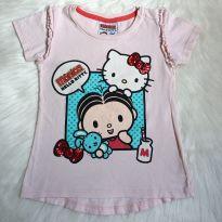 Camiseta Mônica e Hello Kitty