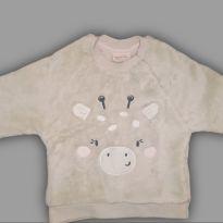 Casaquinho Reglan com Estampa de girafa Baby way - 9 a 12 meses - Baby Way