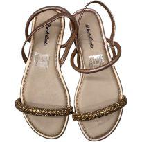 Sandália Pink Cats Dourada Rosé - 31 - Desconhecida