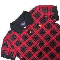 Camiseta Polo Ralph Lauren Xadrez - 4 anos - Ralph Lauren