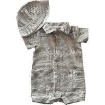 Conjunto Romper e Chapéu Importado - 18 meses - Desconhecida