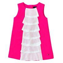 Vestido Branco e Rosa Tommy Hilfiger - 1 ano - Tommy Hilfiger