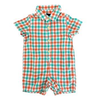 Body Polo Quadriculado GAP - 3 a 6 meses - Gap Kids