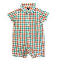 Body Polo Quadriculado GAP - 3 a 6 meses - Gap Kids