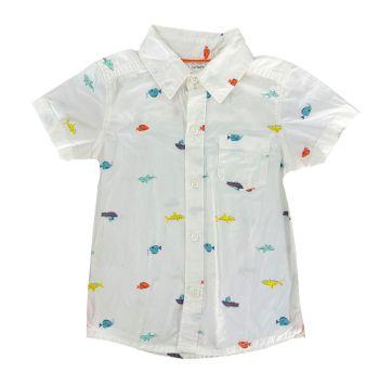 Camiseta Polo Branca Carter`s - 2 anos - Carter`s
