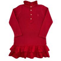 Vestido Vermelho Ralph Lauren - 4 anos - Ralph Lauren