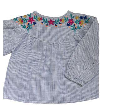 Camisa Verão Azul Zara Baby - 9 a 12 meses - Zara Baby