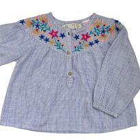 Camisa Verão Azul Zara Baby - 9 a 12 meses - Zara Baby