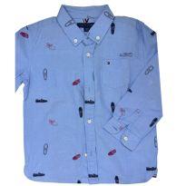 Camisa Casual Social Tommy Hilfiger - 4 anos - Tommy Hilfiger