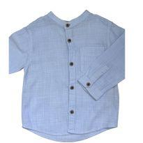 Camisa Social Azul Zara - 6 a 9 meses - Zara Baby
