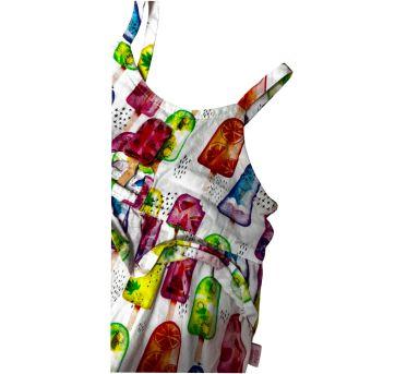 Romper Verão Estampado Alphabeto - 9 a 12 meses - Alphabeto