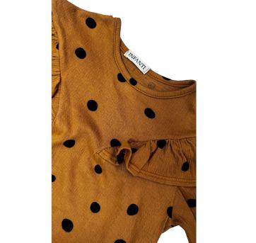 Camisa Manga Longa Marrom Infanti - 9 a 12 meses - Outros