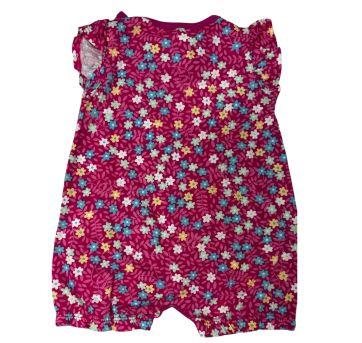 Romper Rosa Estampado Brandili - 6 meses - Brandili