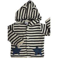 Casaco de Tricô Listrado GAP - 9 a 12 meses - Gap Kids