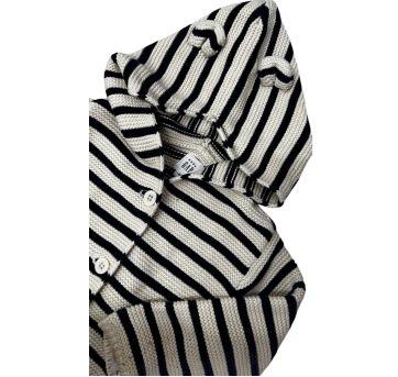 Casaco de Tricô Listrado GAP - 9 a 12 meses - Gap Kids