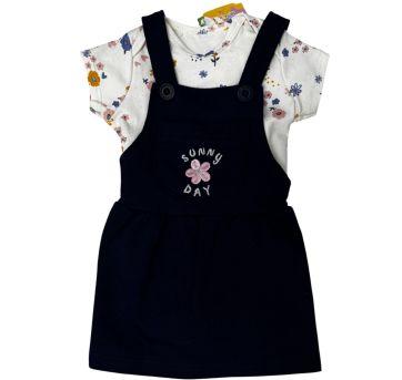 Conjunto Body + Salopete Brandili - 3 meses - Brandili