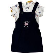 Conjunto Body + Salopete Brandili - 3 meses - Brandili