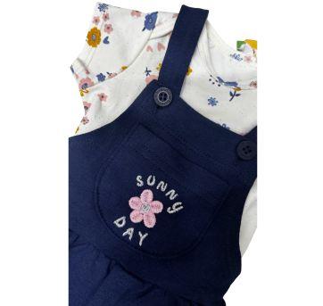 Conjunto Body + Salopete Brandili - 3 meses - Brandili