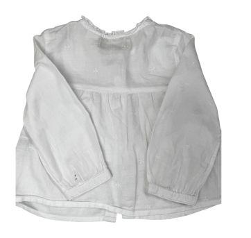 Camisa Casual Branca Zara - 9 a 12 meses - Zara Baby