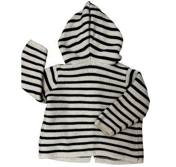 Casaco de Tricô Listrado GAP - 9 a 12 meses - Gap Kids