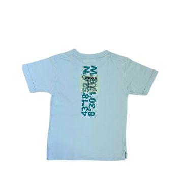 Camiseta Azul Estampada Zara - 8 anos - Zara Baby