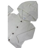 Casaco de Tricô Branco Carter`s - 6 meses - Carter`s