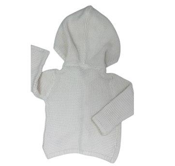 Casaco de Tricô Branco Carter`s - 6 meses - Carter`s