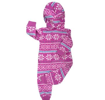 Macacão Rosa em Fleece Carter`s - 6 meses - Carter`s