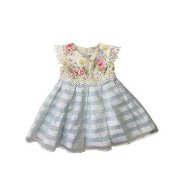 Vestido Estampado Petit Cherie - 6 a 9 meses - Petit Cherie