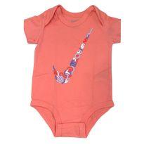 Body Rosa Salmão Nike - 3 a 6 meses - Nike
