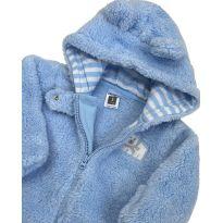 Macacão Pijama Inverno Azul Carter`s - 0 a 3 meses - Carter`s
