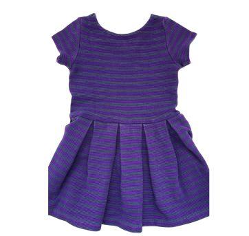 Vestido Listrado Ralph Lauren Roxo - 3 anos - Ralph Lauren