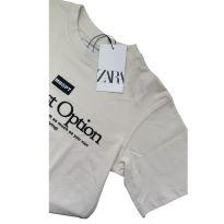 Camiseta Off White Zara Estampado - 9 anos - Zara Baby