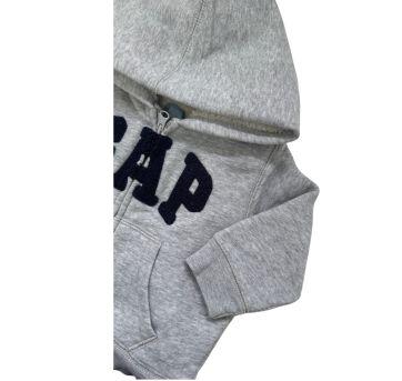 Blusa Moletom GAP Cinza - 9 a 12 meses - Gap Kids
