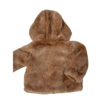 Casaco em Pelúcia Marrom Zara - 6 a 9 meses - Zara Baby